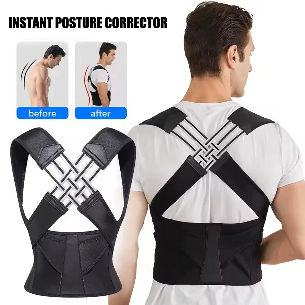 Adult Posture Corrector Belt - Breathable Back Support Strap for Improved Sitting Position for Men and Women